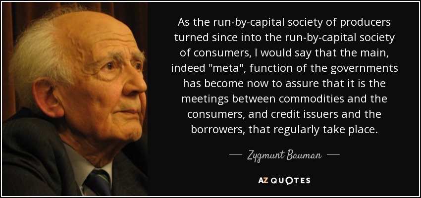 As the run-by-capital society of producers turned since into the run-by-capital society of consumers, I would say that the main, indeed 