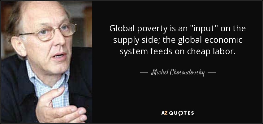 Global poverty is an 