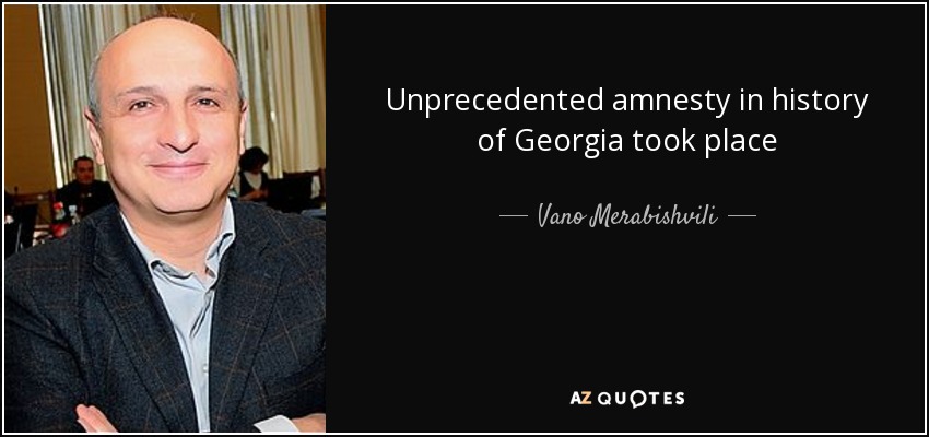 Se produjo una amnistía sin precedentes en la historia de Georgia - Vano Merabishvili