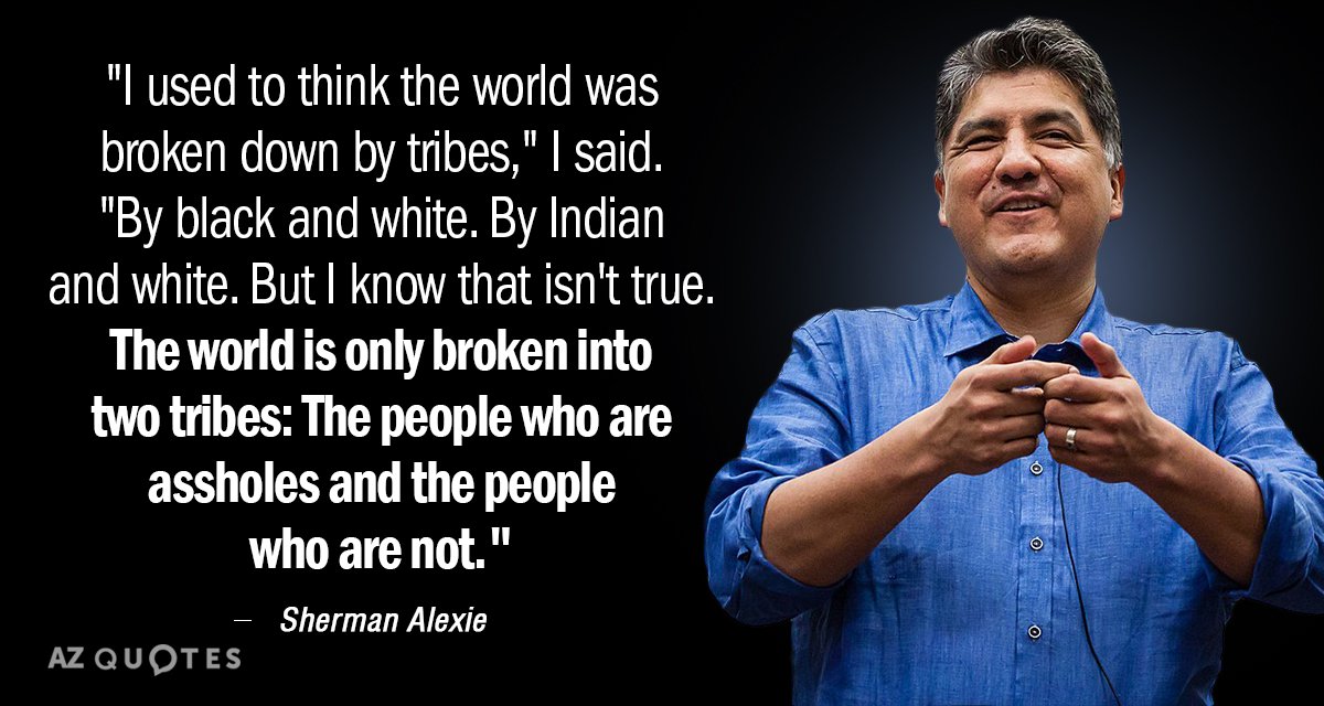 Sherman Alexie quote: 