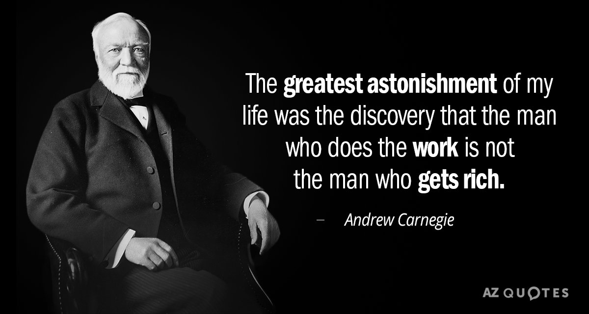 Cita de Andrew Carnegie: El mayor asombro de mi vida fue descubrir que el hombre que...